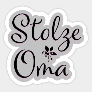 Stolze Oma - Pround grandma in German Sticker